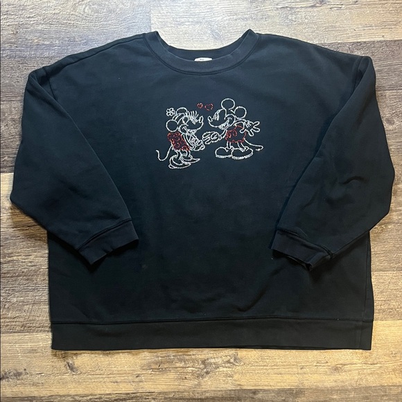 1990’s  Mickey & Minnie Crewneck Sweater - Picture 1 of 8